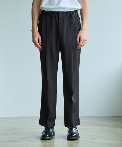 「PUBLIC TOKYO」 スラックス 2 ダークグリーン メンズ_画像5