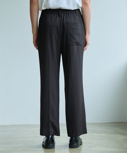 「PUBLIC TOKYO」 スラックス 2 ダークグリーン メンズ_画像7