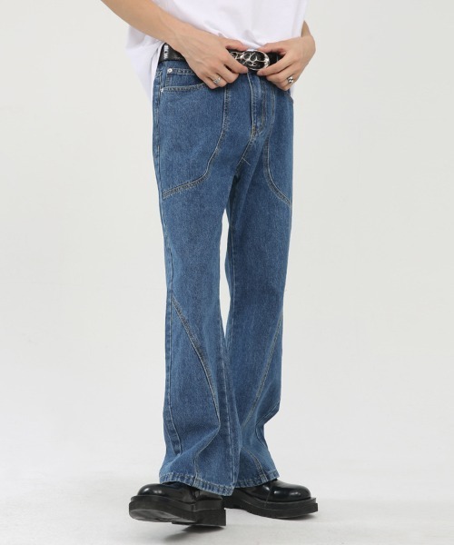 「Ressaca」 ブーツカットデニムパンツ S ブラック メンズ_画像2