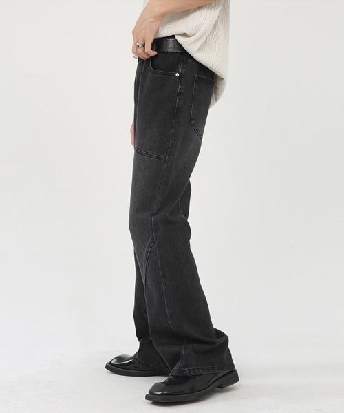「Ressaca」 ブーツカットデニムパンツ S ブラック メンズ_画像4