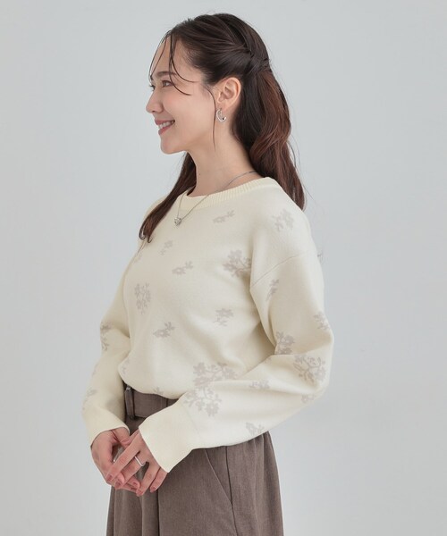 DRESKIP（ドレスキップ） ニット セーター 「S-LL」大人上品な レトロ