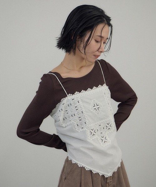 SALON adam et rope'（サロン アダム エ ロペ） キャミソール クロス