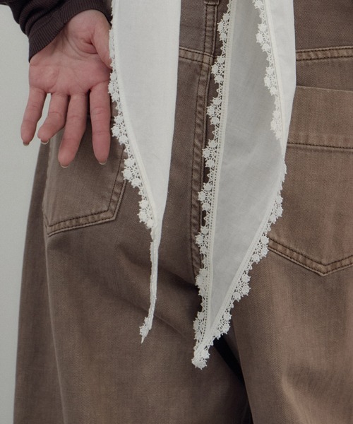 サロンアダムエロペ　クロスレースキャミソール　ホワイト SALON adam et ropé(サロン アダム エ ロペ) / クロスレース