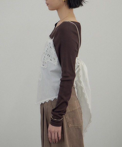 サロンアダムエロペ　クロスレースかキャミソール SALON adam et rope'（サロン アダム エ ロペ） キャミソール クロス