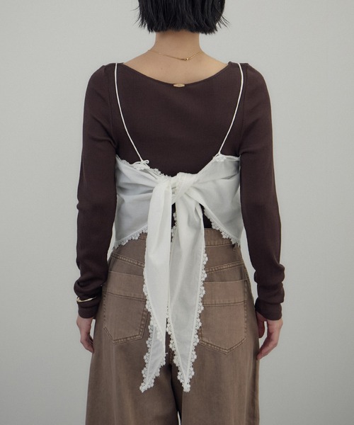 SALON adam et rope'（サロン アダム エ ロペ） キャミソール クロス