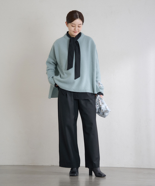 IENA（イエナ） ブラウス シャツ ピコレースボウタイブラウス