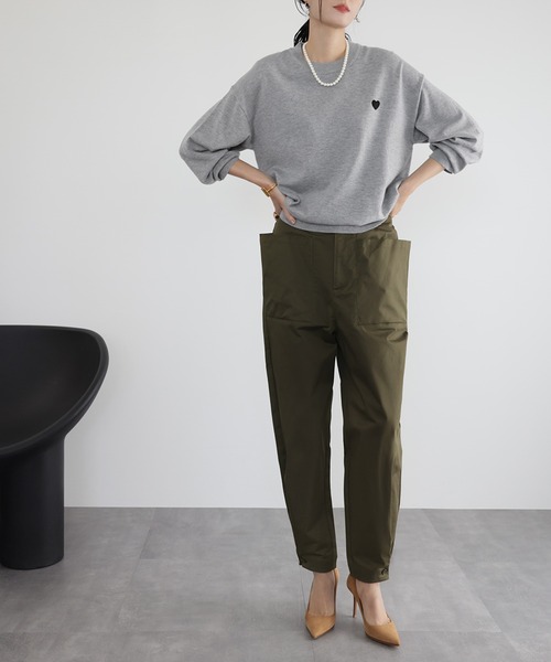 「ELFRANK」 長袖ニット FREE レッド レディース_画像6