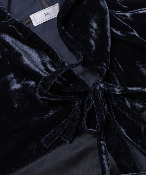 Urig（ウーリッヒ） コート ジャケット LUST VELVET FRONT RIBBON HOOD