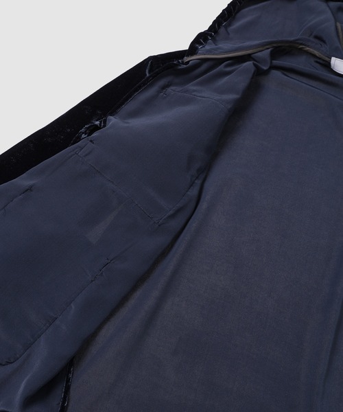 Urig（ウーリッヒ） コート ジャケット LUST VELVET FRONT RIBBON HOOD
