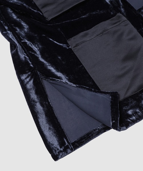 Urig（ウーリッヒ） コート ジャケット LUST VELVET FRONT RIBBON HOOD