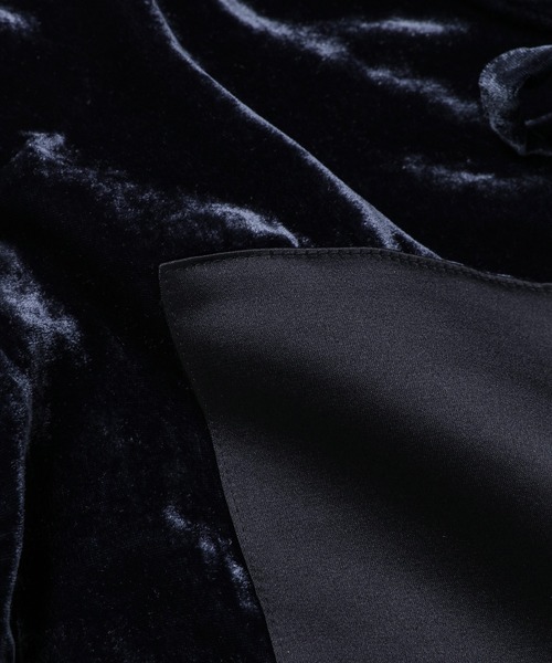 Urig（ウーリッヒ） コート ジャケット LUST VELVET FRONT RIBBON HOOD