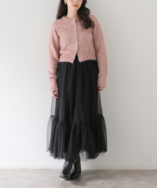 「SLOBE citron.」 カーディガン FREE スカイブルー レディース_画像4