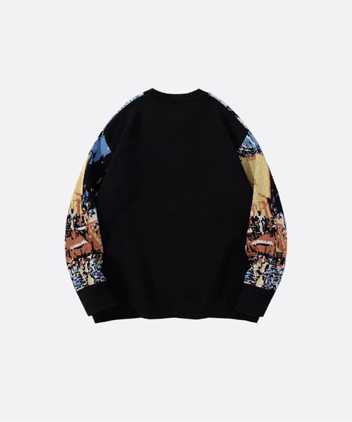 U：UME（ユーム） セーター ニット Colored Pattern Sweater メンズ