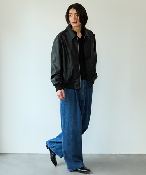 SINSS ブルゾン アウター Concealed front short zip blouson / コン