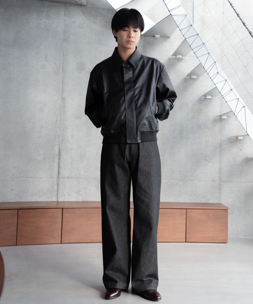 アニエスベー オム ショートドリズラージャケット 46 S~M ジップブルゾン SINSS ブルゾン アウター Concealed front short zip blouson / コン