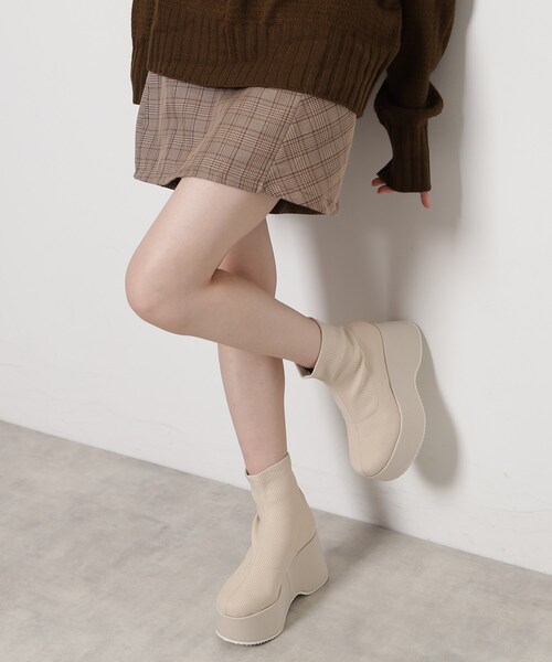 「ESPERANZA」 ショートブーツ LL ブラック レディース_画像9