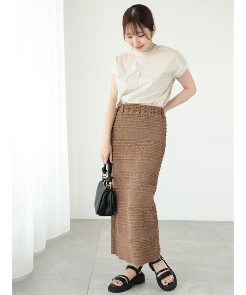 「Te chichi TERRASSE」 タイトスカート F ブラウン レディース_画像2