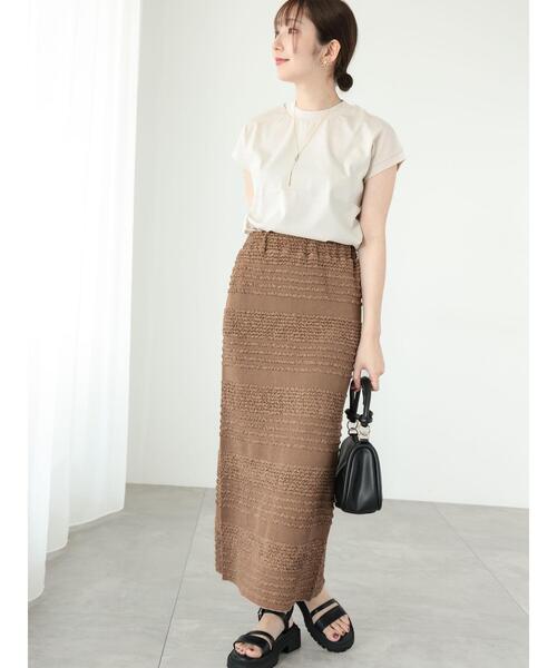 「Te chichi TERRASSE」 タイトスカート F ブラウン レディース_画像3