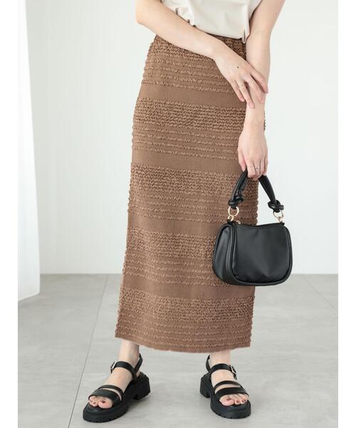 「Te chichi TERRASSE」 タイトスカート F ブラウン レディース_画像4