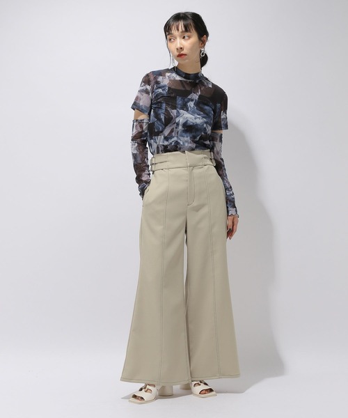 「HARE」 長袖カットソー FREE レッド レディース_画像5