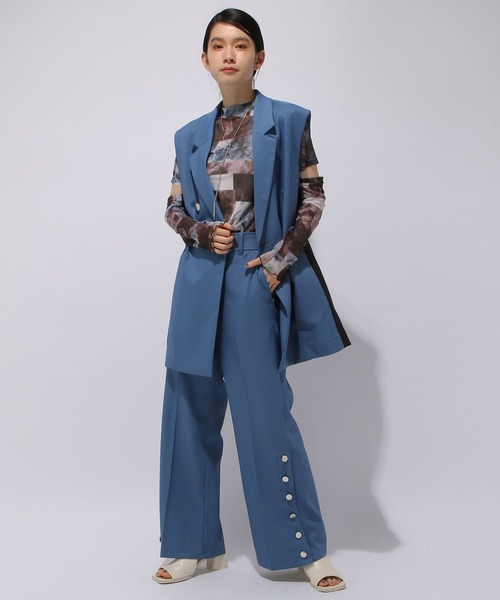 「HARE」 長袖カットソー FREE レッド レディース_画像7