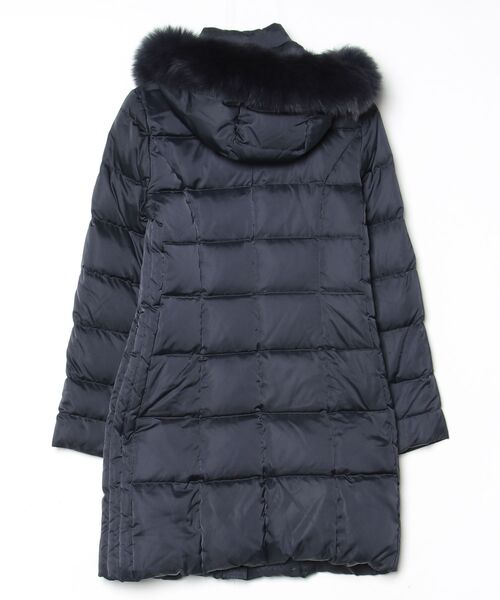 「QUEENS COURT」 ダウンコート 1 ネイビー レディース_画像2