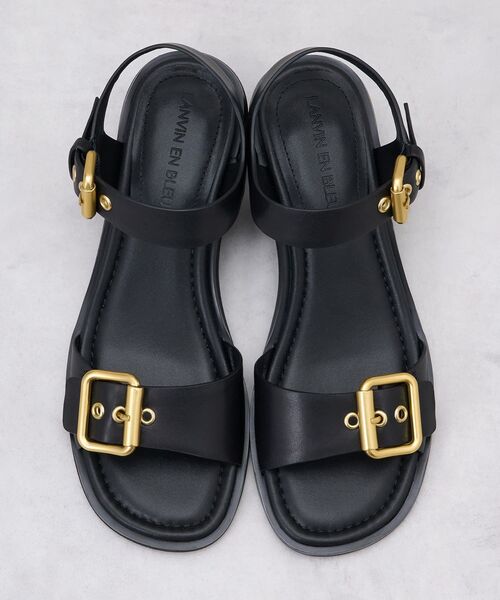 LANVIN en Bleu サンダル レザーベルトサンダル レディース : ZOZOTOWN