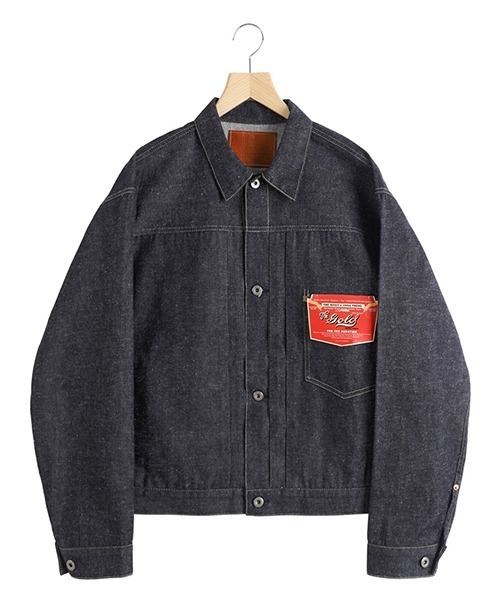 GOLD デニムジャケット gジャン / ゴールド：RECYCLED SUVIN COTTON