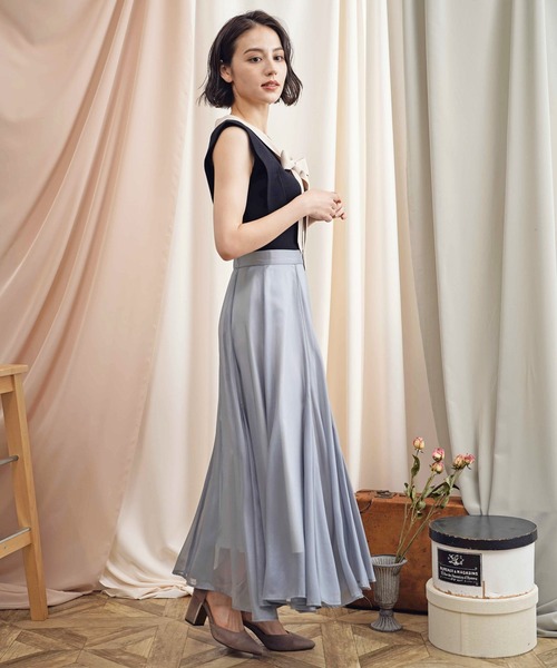 「NOELA」 ノースリーブニット フリー オフホワイト レディース_画像3