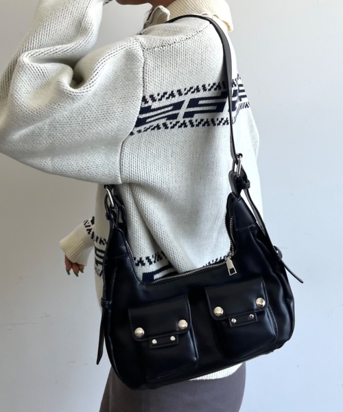 「SHAGGIE」 ショルダーバッグ FREE ブラック レディース_画像2