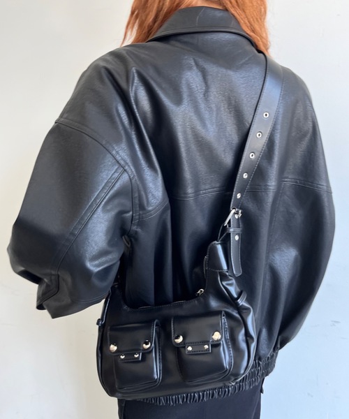 「SHAGGIE」 ショルダーバッグ FREE ブラック レディース_画像4