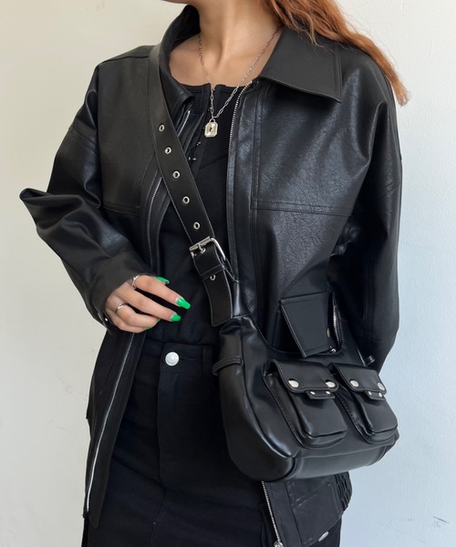 「SHAGGIE」 ショルダーバッグ FREE ブラック レディース_画像5