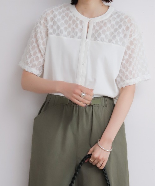 トップス MM NOMBRE IMPAIR（ノンブルアンペール） tシャツ ツッキリジャガード