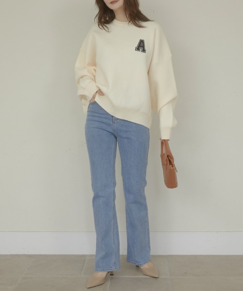 「ACYM」 デニムパンツ SMALL ブルー レディース_画像5