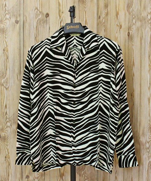 Schott N.Y.C（ショット） シャツ ZEBRA RAYON SHIRT メンズ