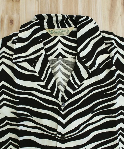 Schott N.Y.C（ショット） シャツ ZEBRA RAYON SHIRT メンズ