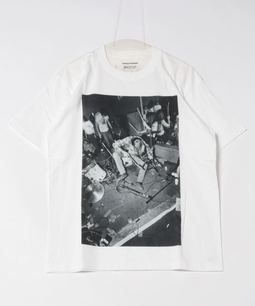 「bonjour records」 「charles peterson」半袖Tシャツ L ホワイト系その他 メンズ_画像2