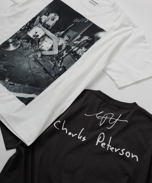 「bonjour records」 「charles peterson」半袖Tシャツ L ホワイト系その他 メンズ_画像3