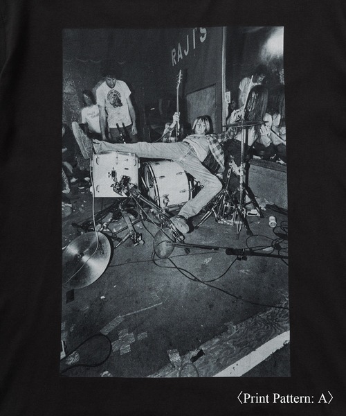 「bonjour records」 「charles peterson」半袖Tシャツ L ホワイト系その他 メンズ_画像4