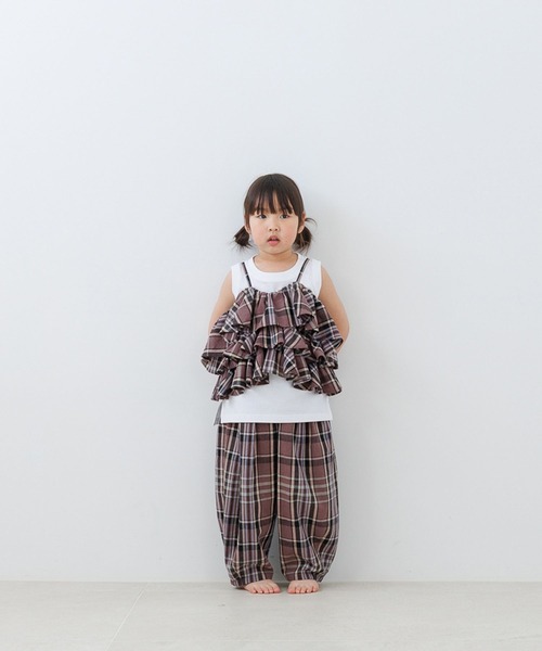 roughlow ★リネンフリルキャミソール★ LOWRYS FARM（ローリーズファーム） キャミソール 肌着 リネンフリル