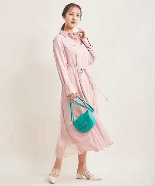 「The Virgnia」 シャツワンピース 38 ブルー レディース_画像8
