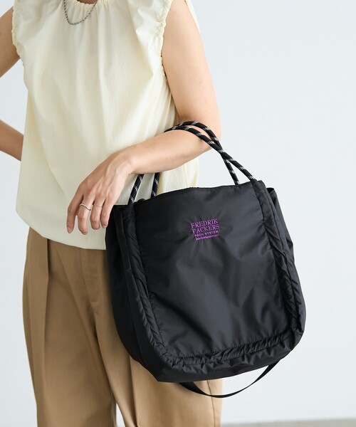 「FREAK'S STORE」 「FREDRIK PACKERS」2WAYバッグ ONE SIZE ブラック レディースの画像