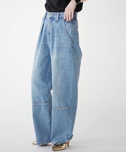 「YENN」 デニムパンツ 36 ブルー レディース_5