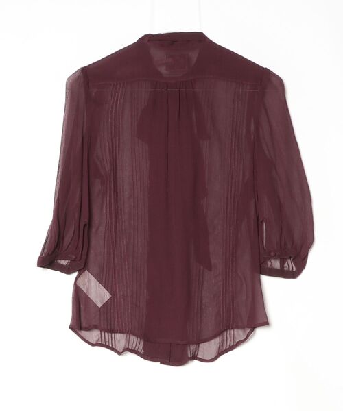 「JUICY COUTURE」 フリル7分袖ブラウス - パープル レディース_画像2