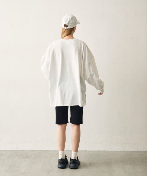 uchi. tシャツ グラフィックパフスリーブビッグTシャツ レディース
