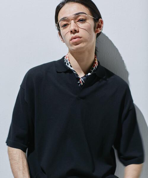 C.E（シーイー） セーター ニット cavempt DBL KNIT SHORT SLEEVE CREW