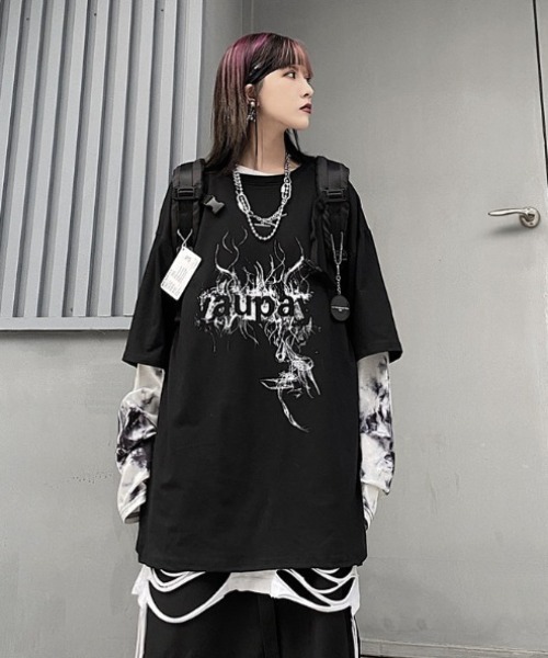 「.KOM」 長袖Tシャツ FREE ブラック メンズ_画像5