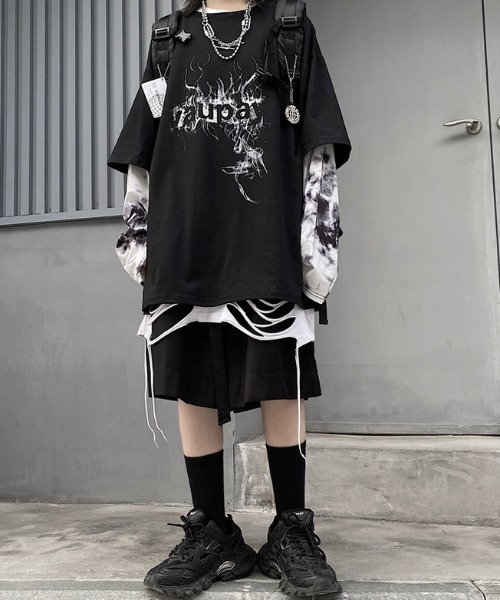 「.KOM」 長袖Tシャツ FREE ブラック メンズ_画像7