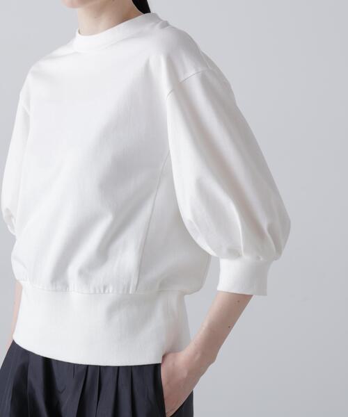 ADORE アドーア ホワイト 半袖トップス ハイネックトップス ADORE（アドーア） tシャツ ハイゲージウラケトップス レディース