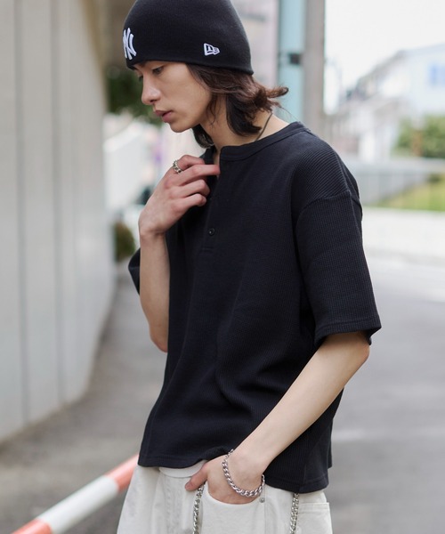 WEGO（ウィゴー） tシャツ WEGO/「26年春夏新作」ワッフルヘンリー